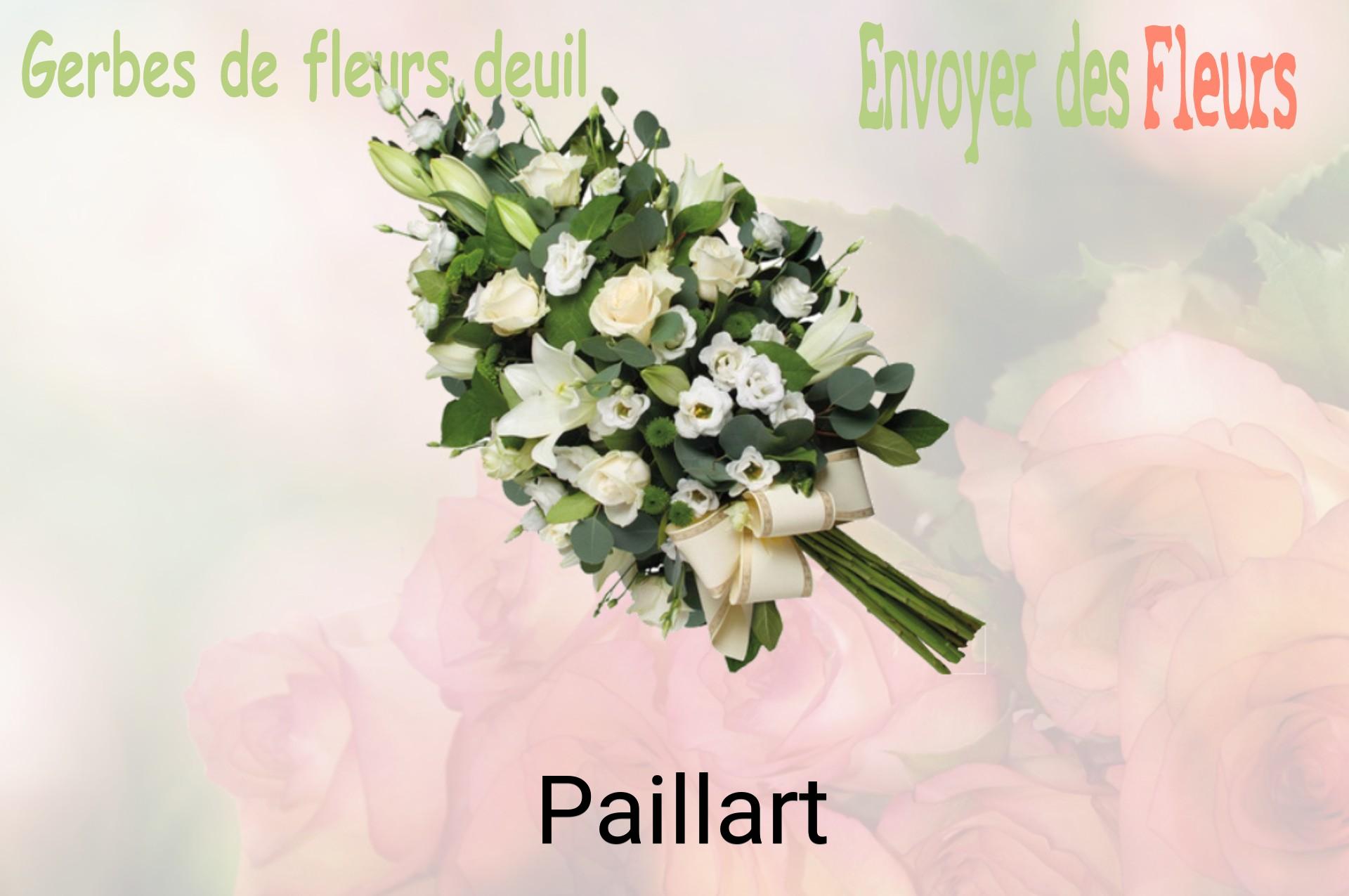 Gerbe de fleurs de deuil livrée à Paillart